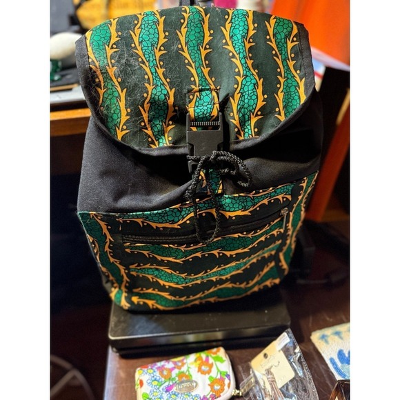 The Unbranded Brand Handbags - Stylish Kente Cloth Backpack